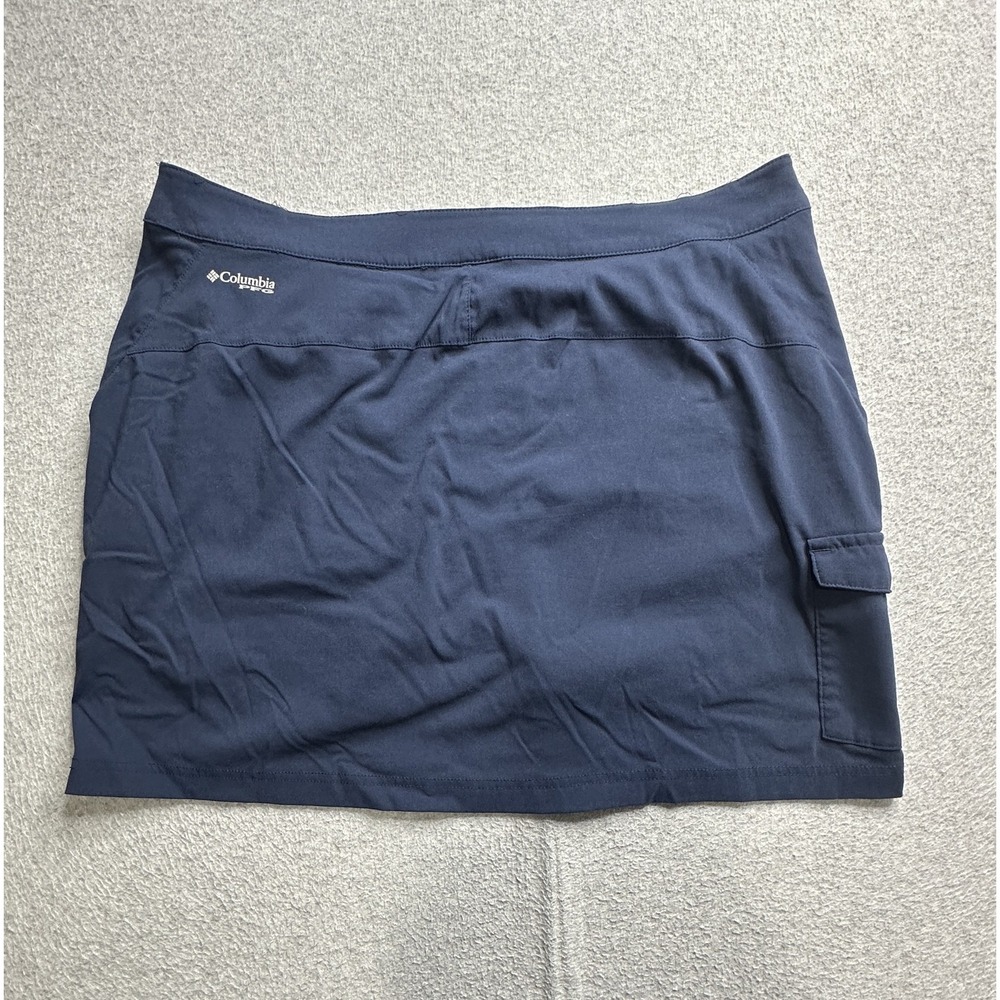 Columbia Skirt Womens 12 Navy Omni-Freeze Advanced Cooling Pocket Outdoor Hiking